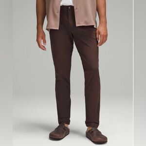 Lululemon ABC Slim-Fit 5 Pocket Pant 32”L – Dark Coffee | Men’s 34 | Warpstreme